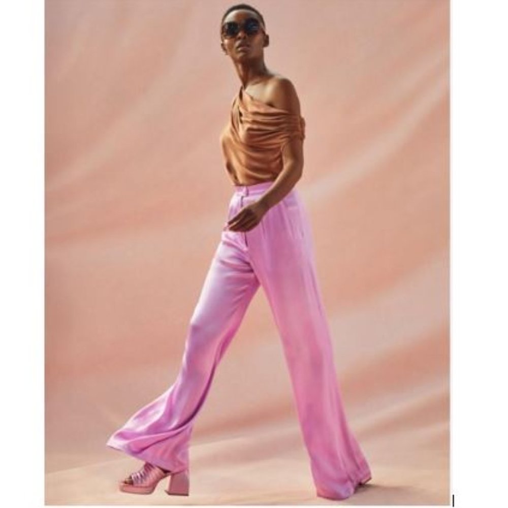 Corey Lynn Calter Petra Trousers in Rose from Anthropologie - Size Large - NWT